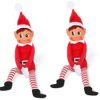 Red Girl Vinyl Face Elf - Pack of 6