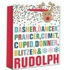 3 x Christmas Bags with Handle for Gifting - multicolor, M-Design10