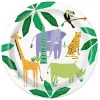 Animal Safari Round Paper Plates 22cm - Pack of 8