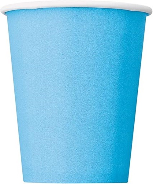 Baby Blue Disposable Party Tableware Set - Image 2