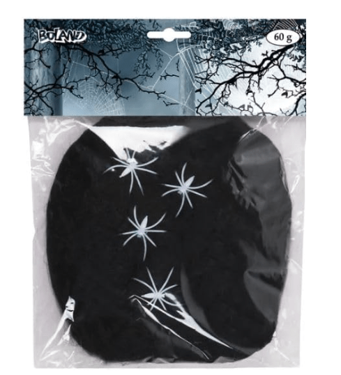 Decorative Spider Web for Halloween Black, 60 g