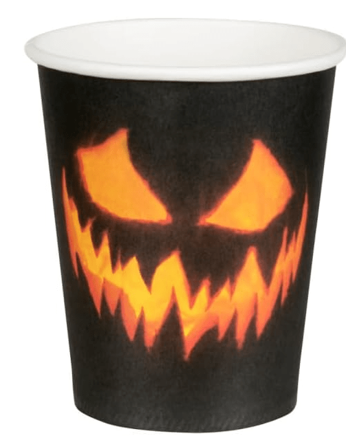 Halloween Creepy Pumpkin Cups
