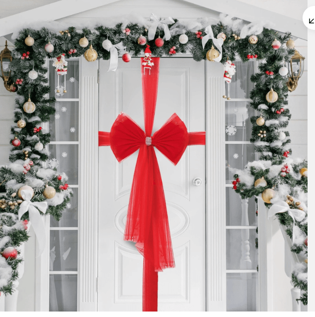 Red Door Ribbon Bows - Image 2