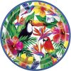 Large Paper Plates Tropical Leaves