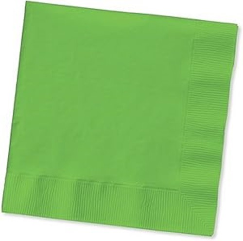 16cm Lime Green Paper Napkins, Pack of 20