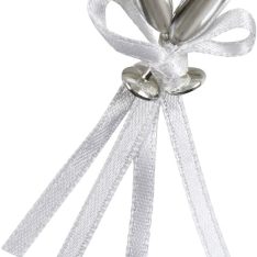 12 Silver Mini Fluted Champagne Favours
