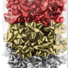 20 Silver Red & Gold Metallic Gift Bows