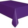 Purple Plastic Tablecloth