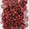 72 Piece Red Christmas Metallic Gift Bows with Peel-Off Self-Adhesive Backing