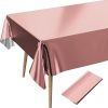 Rose Gold Plastic Tablecloth