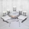 Silver Disposable Party Tableware Set