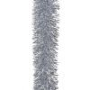 11cm Christmas Silver Tinsel Garland Pack of 3