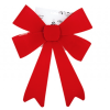 Red Jumbo Decorative Velvet Bow