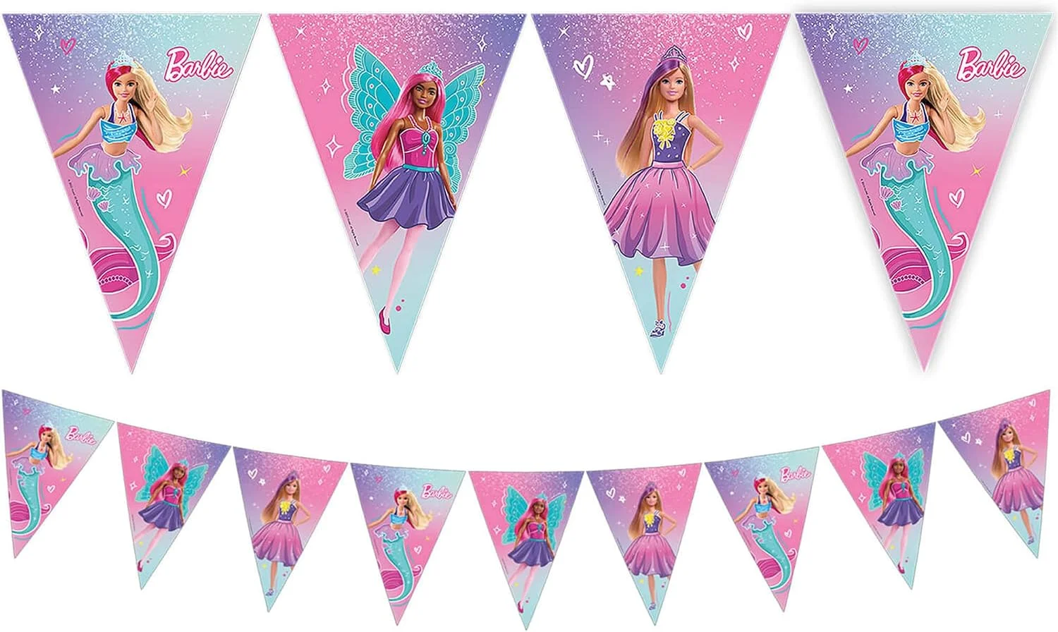 Barbie Triangle Flag Banner