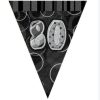 80th Black Glitz Bunting