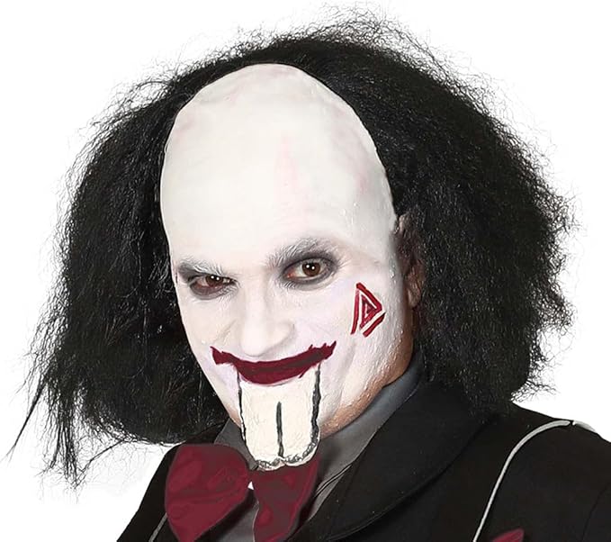 Bald Wig with Black Hair