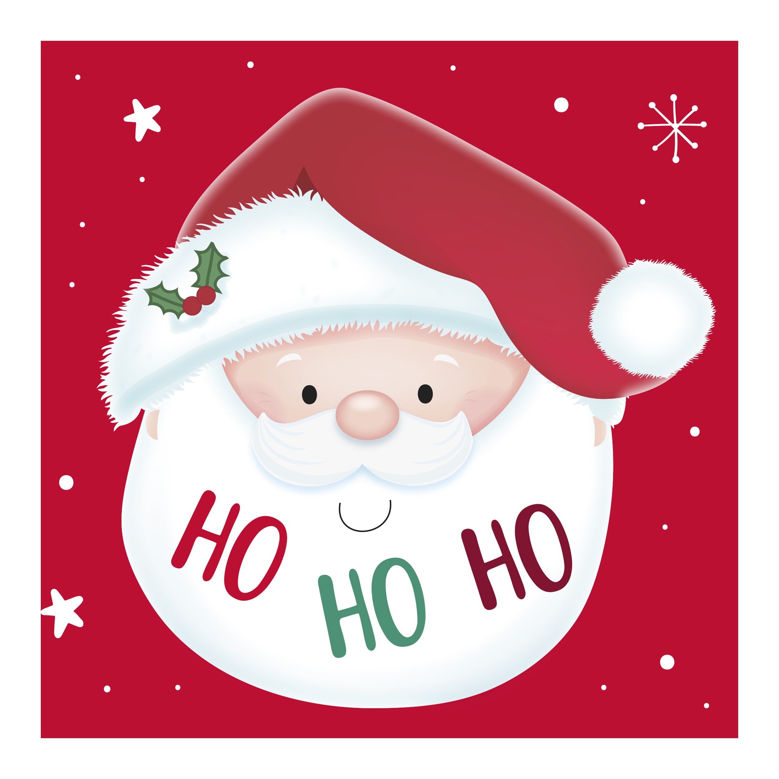 Pack 20 Square Christmas Wishes Mini Card - Image 2