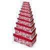 Christmas Oblong Gift Set Box - Ho Ho Ho Size 1 -X-35918-BXC