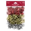 Set of 2 Assorted Metallic Bows - Pack of 16