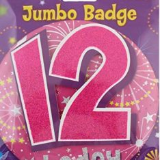 Jumbo Pink Badge Age 12
