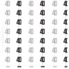 Hanging Swirl Glitz Black & Silver 40th Birthday Decorations, Pack of 6