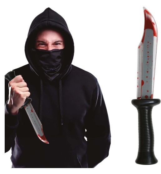Halloween Bloody Knife 34cm