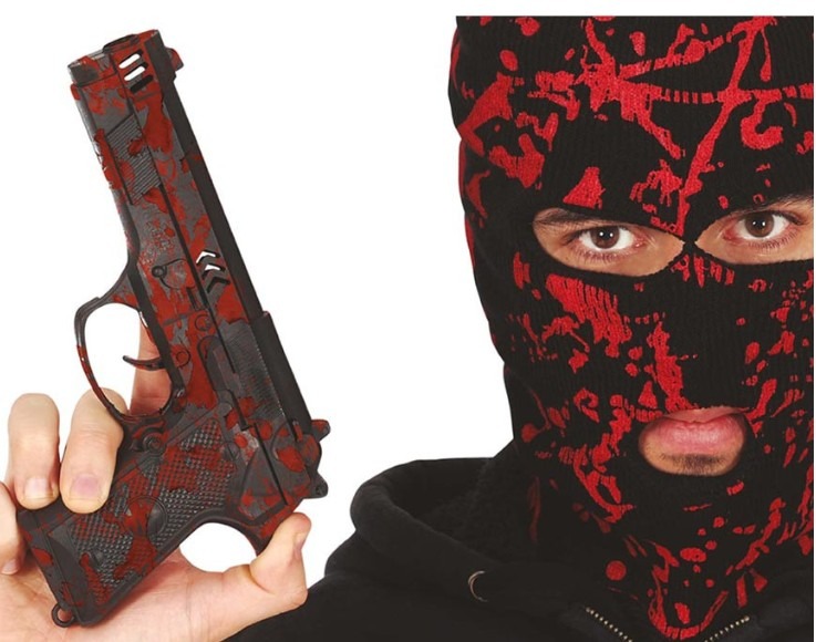 Halloween Bloody Pistol, 22 cms