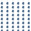 Hanging Swirl Glitz Blue 40th Birthday Decorations, Pack of 6