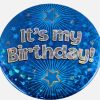 It's my Birthday Blue Jumbo Badge