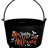 Happy Halloween Cauldron Bucket