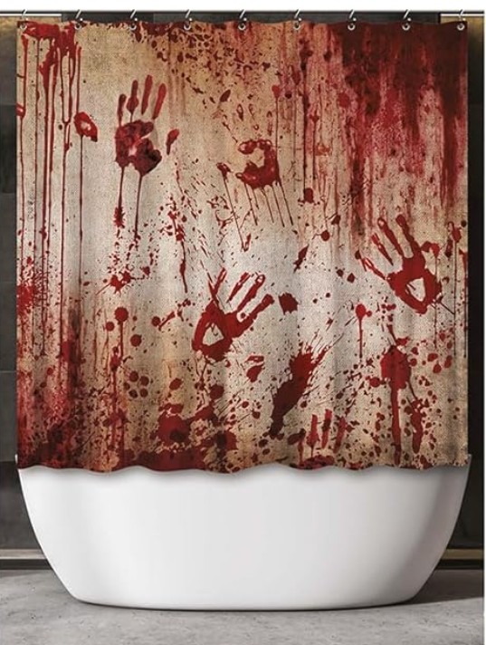 Bloody Shower curtain