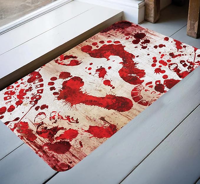 Bloody Footsteps Doormat