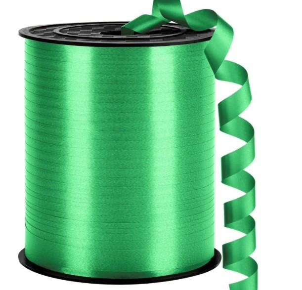 250m Green Curling Ribbon