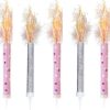Glitz 3 Pink & 2 Silver Fountain Candles