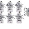 6 x Silver Helium Latex Balloon Weight with Ribbon Roll
