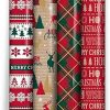 Christmas Wrapping Paper 7m x 4 Rolls (X-36464-GWC_1)