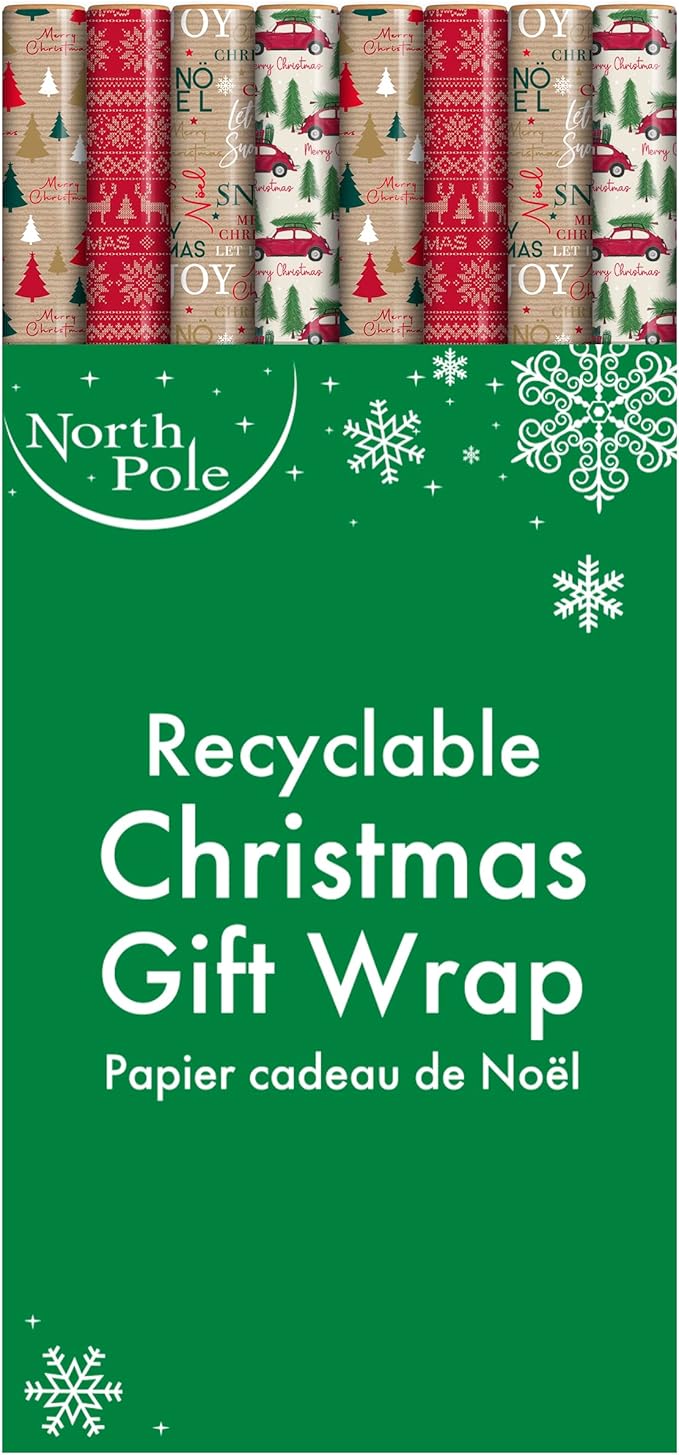 Christmas Wrapping Paper 4m x 8 Rolls (X-36449-GWC_1) - Image 2