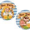 Set of 10  'Beer Party' Beer Mats (10cm)