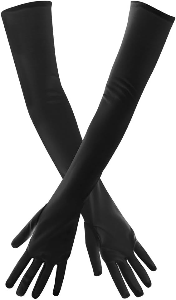 Women Black Los Angeles Opera Gloves - Image 2