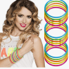 15 Pieces Multi-Coloured Rave UV Bracelets