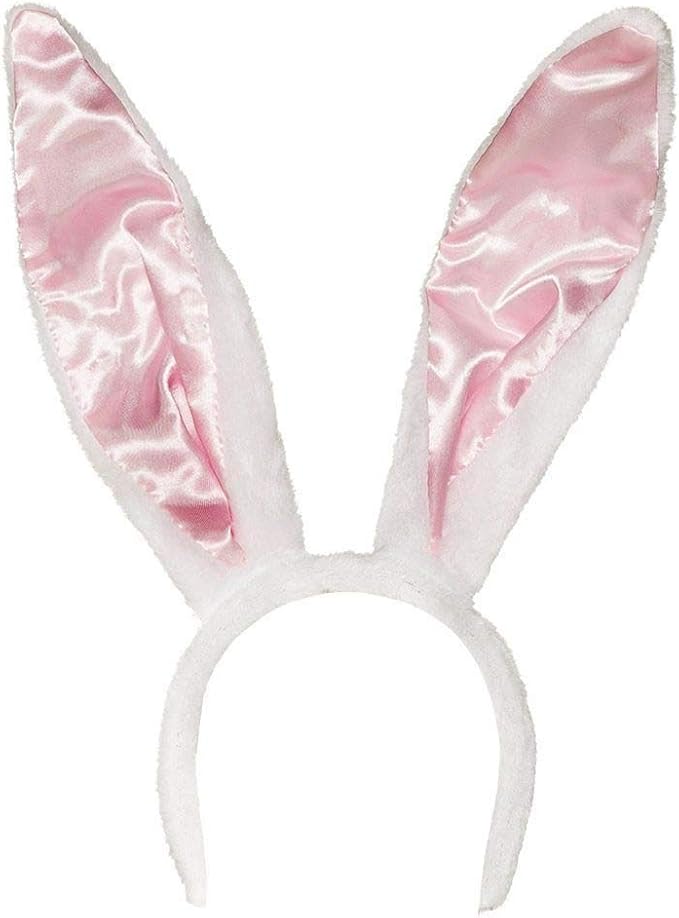 Women’s Tiara Bunny Ears Fluff White