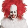 Horror Clown Wig Red