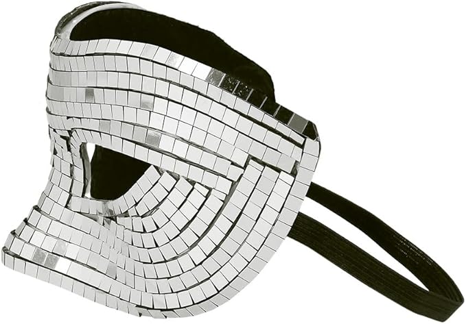 Disco Eye Mask Silver - Image 3
