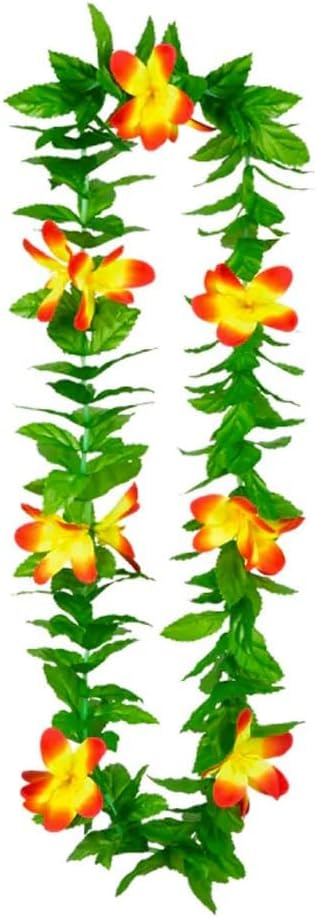 Hawaiian Lei lulani Necklace leaves and flowers 5 ass. colours - Image 2