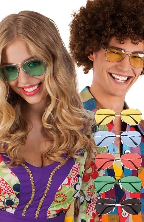 Retro Hippy Glasses in 3 colours - Image 2