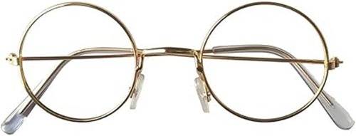 Gold Santa Glasses with No Lens