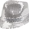 Hat Popstar Sequins Silver