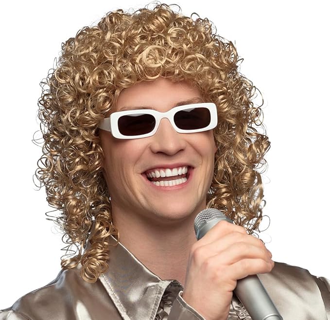 Singer Wig with Glasses