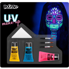 Set face paint Bright skull UV