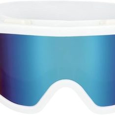 White Ski goggles
